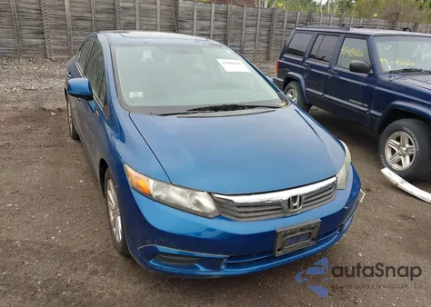 2012 Honda Civic Ex из США, поврежденный, VIN 2HGFB2F83CH534396